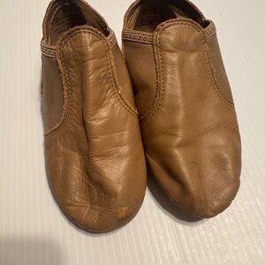 Capezio Tan Leather Slip-On Shoes